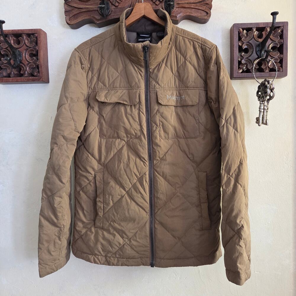 Marmot Mens Burdell Quilted 600 Fill Down Full Zip Insulated Jacket✨️Small